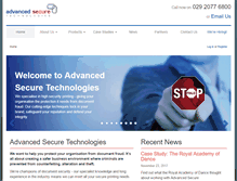 Tablet Screenshot of advancedsecure.co.uk